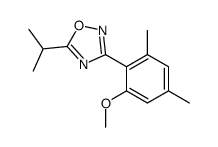 3-(2-methoxy-4,6-dimethylphenyl)-5-propan-2-yl-1,2,4-oxadiazole Structure