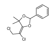 5-(1,2-dichloroethylidene)-4,4-dimethyl-2-phenyl-1,3-dioxolane Structure