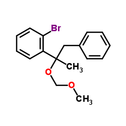 1-Bromo-2-[2-(methoxymethoxy)-1-phenyl-2-propanyl]benzene结构式