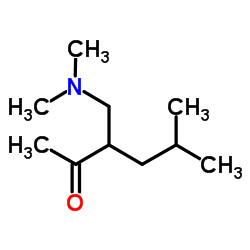 3-二甲基氨基甲基-5-甲基-2-己酮结构式