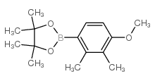 2-(4-甲氧基-2,3-二甲基苯基)-4,4,5,5-四甲基-1,3,2-二氧硼杂环戊烷结构式