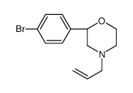 (2S)-2-(4-bromophenyl)-4-prop-2-enylmorpholine Structure