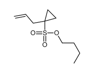 butyl 1-prop-2-enylcyclopropane-1-sulfonate结构式