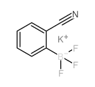 Potassium (2-cyanophenyl)trifluoroborate structure