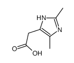2-(2,5-dimethyl-1H-imidazol-4-yl)acetic acid Structure
