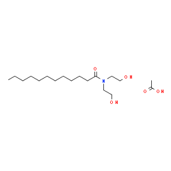 N,N-bis(2-hydroxyethyl)dodecanamide monoacetate结构式