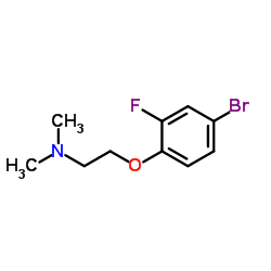 2-(4-溴-2-氟苯氧基)-N,N-二甲基乙胺结构式
