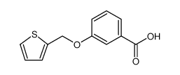 Benzoic acid, 3-(2-thienylmethoxy) Structure