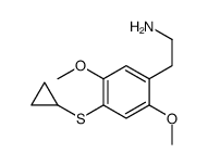 2-(4-cyclopropylsulfanyl-2,5-dimethoxyphenyl)ethanamine Structure