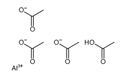 aluminum,acetic acid,triacetate Structure