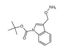 tert-butyl 3-(aminooxymethyl)-1H-indole-1-carboxylate Structure