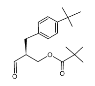 (2S)-2-(4-t-butylbenzyl)-3-oxopropyl pivalate结构式