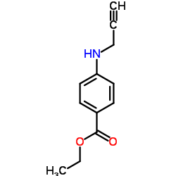 4-(丙-2-炔氨基)苯甲酸乙酯结构式