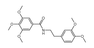 3,4,5-trimethoxy-benzoic acid-(3,4-dimethoxy-phenethylamide)结构式