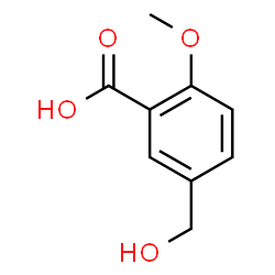 5-(羟基甲基)-2-甲氧基苯甲酸结构式