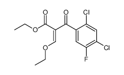 3-(2,4-dichloro-5-fluorophenyl)-3-oxo-2-ethoxymethylenepropanoic acid ethyl ester Structure