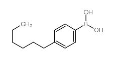 4-n-己基苯硼酸结构式