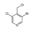 3-Bromo-5-chloro-4-(chloromethyl)pyridine Structure