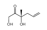 (S)-1,3-dihydroxy-3-methylhex-5-en-2-one Structure