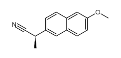 (R)-(+)-2-(6-methoxy-2-naphthalene)propionitrile Structure