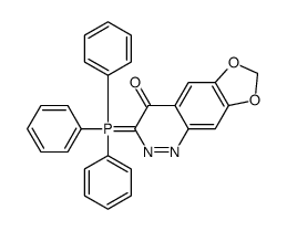 3-(triphenyl-λ5-phosphanylidene)-[1,3]dioxolo[4,5-g]cinnolin-4-one结构式