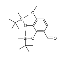2,3-bis[[tert-butyl(dimethyl)silyl]oxy]-4-methoxybenzaldehyde结构式