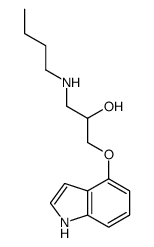 1-(butylamino)-3-(1H-indol-4-yloxy)propan-2-ol结构式