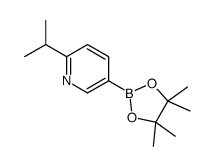 6-异丙基吡啶-3-硼酸频那醇酯结构式