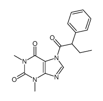 Theophylline,7-(2-phenylbutyryl)- (6CI) Structure