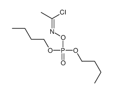 dibutyl (1-chloroethylideneamino) phosphate结构式