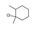 1-chloro-1,2-dimethyl-cyclohexane结构式