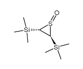 trans-2,3-bis(trimethylsilyl)thiirane 1-oxide结构式