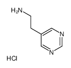 2-(5-Pyrimidinyl)ethanamine hydrochloride (1:1) Structure