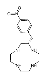 2-(p-nitrobenzyl)-1,4,7,10-tetraazacyclododecane Structure
