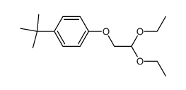 1-(tert-butyl)-4-(2,2-diethoxyethoxy)benzene结构式
