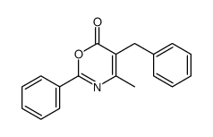 5-benzyl-4-methyl-2-phenyl-1,3-oxazin-6-one结构式
