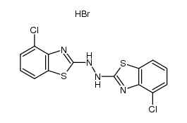 1,2-bis(4-chlorobenzo[d]thiazol-2-yl)hydrazine hydrobromide Structure