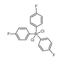 tris(4-fluorophenyl)bismuth dichloride Structure