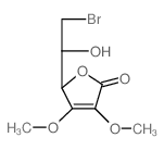 L-Ascorbic acid, 6-bromo-6-deoxy-2,3-di-O-methyl- (en) Structure