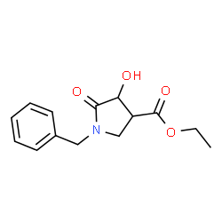 1-苄基-4-羟基-5-氧代吡咯烷-3-羧酸乙酯结构式