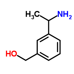 [3-(1-Aminoethyl)phenyl]methanol Structure
