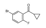 (5-Bromo-2-fluorophenyl)(cyclopropyl)methanone Structure