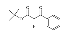 tert-butyl 2-fluoro-3-oxo-3-phenyl-propionate Structure