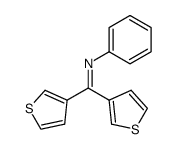 N-(di(3-thienyl)methylene)aniline Structure