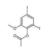 2,4-Diiodo-6-methoxyphenyl acetate Structure