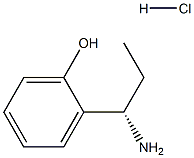 (S)-2-(1-氨丙基)苯酚盐酸盐结构式
