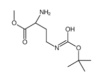 Methyl (2S)-2-amino-4-({[(2-methyl-2-propanyl)oxy]carbonyl}amino) butanoate Structure