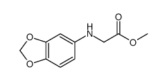 Methyl N-1,3-benzodioxol-5-ylglycinate结构式