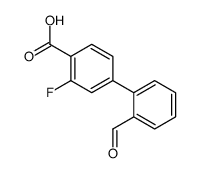 3-氟-2-甲酰基-[1,1-联苯]-4-羧酸结构式