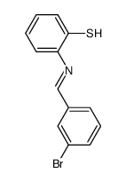 N-(3-bromobenzylidene)-o-amino-thiophenol Structure